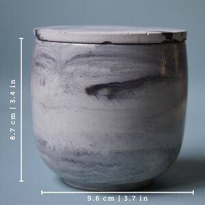 Handmade Concrete Candle: Mandarin | Sweet Pea | Sugar Cane